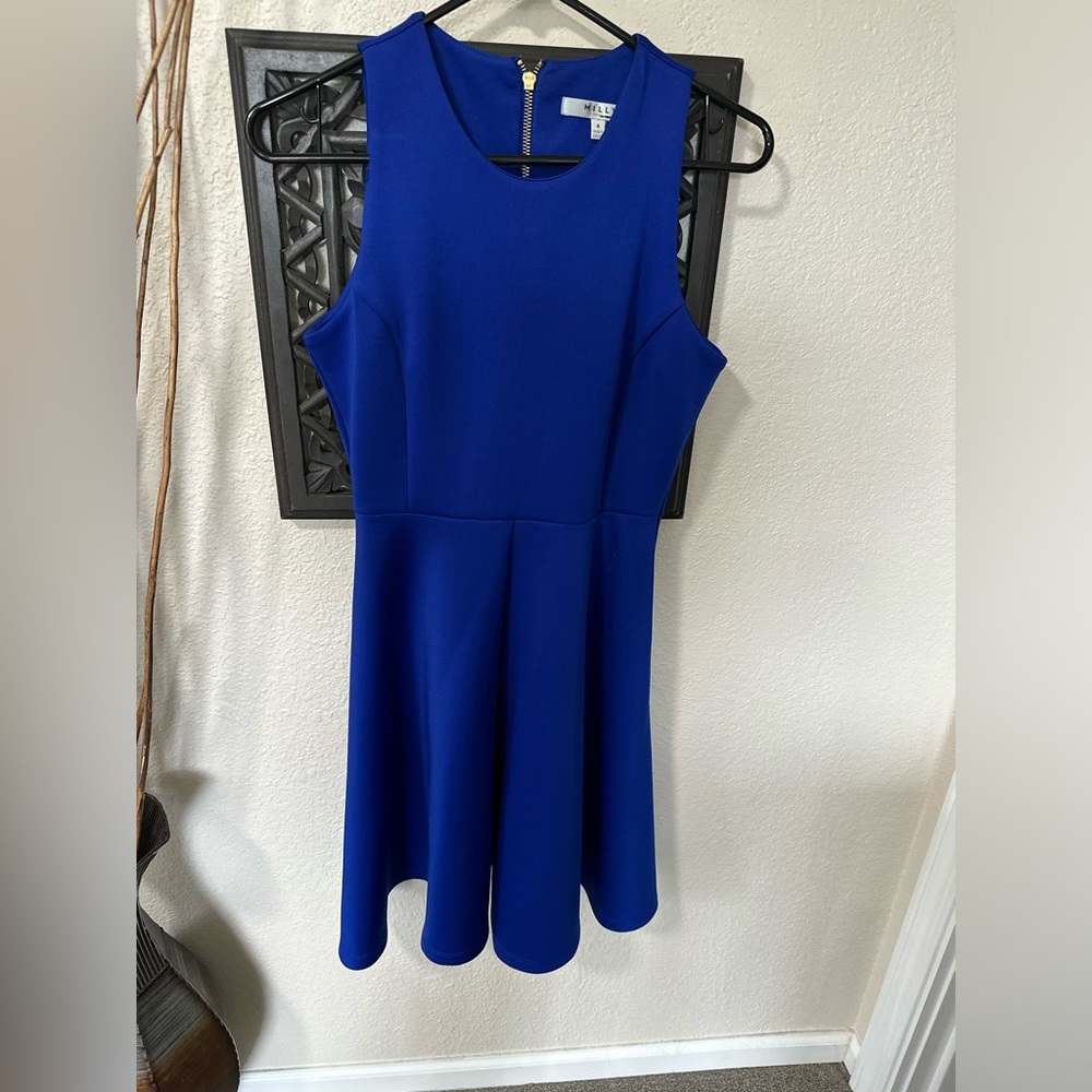Milly, Size 4 blue, sleeveless dress